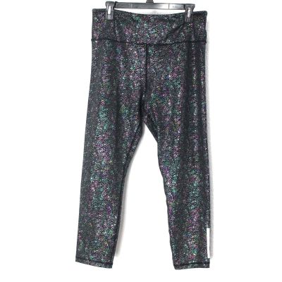 ZYIA Active Galaxy Print Cropped High Rise Hip Pocket Legging Size 14-16